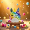 Inflatable plush ball - Unicorn plush toy doll, full-size premium plush ball details Picture